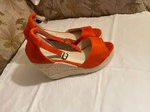 Orange platform sandals Size 6 thumbnail 2
