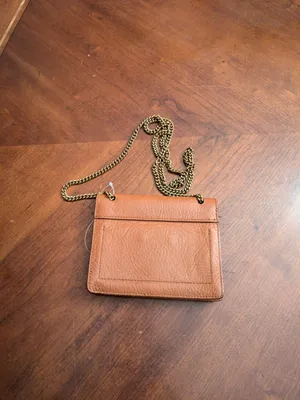 MADEWELL The Leather Collar Stud mini crossbody bag English Saddle EUC thumbnail 12
