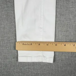 Free People Jeans Womens W 27R White Mid Rise Skinny Distressed Ripped Denim thumbnail 3