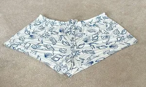 NWOT Auden Pajama Shorts White Size L thumbnail 1