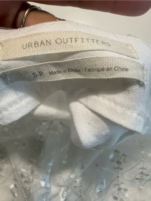 Urban Outfitters White Embroidered Mini Skirt Cottagecore Coquette‎ Size S thumbnail 8
