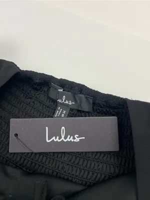 Lulus Midnight Mood Black‎ Tiered Maxi Dress Womens XS Coquette Moody Sexy NEW thumbnail 4