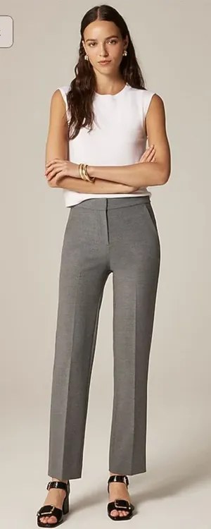 J.Crew Tall Kate straight-leg pant in four-season stretch 12-Tall thumbnail 1