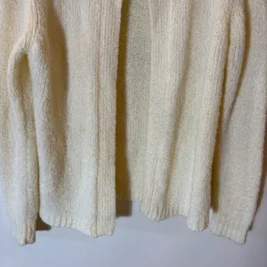 Tilbury Vintage Cream‎ Knit Cardigan Sweater Size Medium thumbnail 3