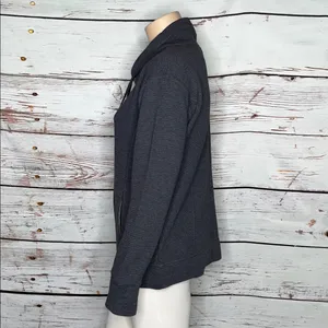 Kirkland Signature NWT Size XL Dark Gray Mock Neck Pullover Sweatshirt Top thumbnail 3