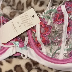 Festival Floral Underwire‎ Bra For Love & Lemons Women's Pink Bra thumbnail 5