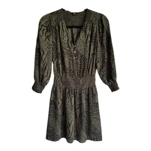 Rails Zana Olive Mixed Animal Print Mini Dress - Size S - Olive Green‎ thumbnail 3