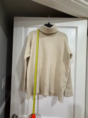 Calvin Klein Men's Beige Turtleneck Sweater​ thumbnail 4