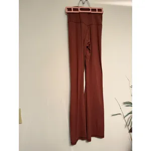 OFFLINE by Aerie Real Me Flare Leggings Brown Crossover High Rise Womens‎ Medium thumbnail 3
