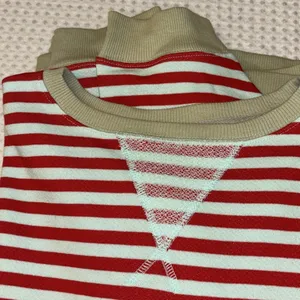 NEW! We The Classic Striped Oversized Crewneck Sweatshirt LARGE Red thumbnail 12