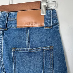 10 Crosby Derek Lam Alexa Barrel Jeans Size 27 High Rise Cropped Blue thumbnail 6