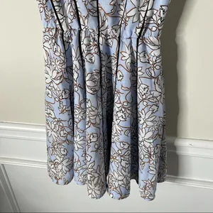 Anthropologie Greylin blue floral sheath dress‎ size small spring summer thumbnail 5