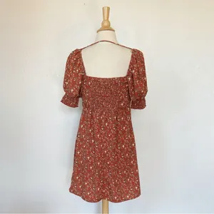 Trixxi Floral Mini Dress - Rust thumbnail 5