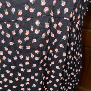 Free People Mia Empire-Waist Short Sleeve Jumpsuit Itsy Floral Black Women’s 4 thumbnail 2