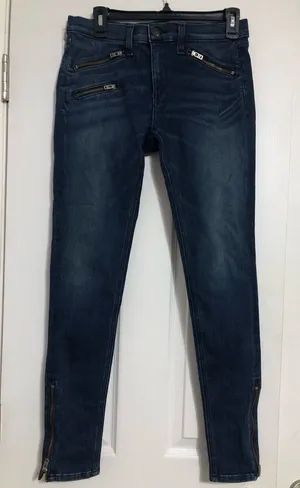 Rag & Bone jeans women’s zipper pocket & ankle skinny high‎ rise jeans. size 28 thumbnail 1