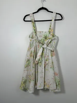 Free People Womens XS Let The Sunshine In Mini Dress Floral Coquette Cottagecore thumbnail 4