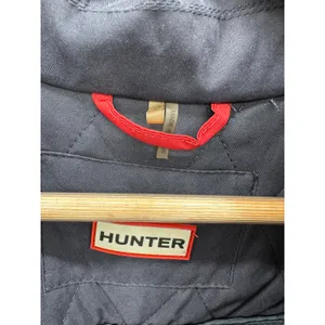 Hunter‎ Womens Navy Blue Quilted Long Sleeve Collared Jacket Size 4 RN126623 thumbnail 6