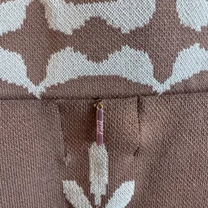 MISA Los Angeles Leni Knit Mini Skirt XS Brown Cream NWT thumbnail 5