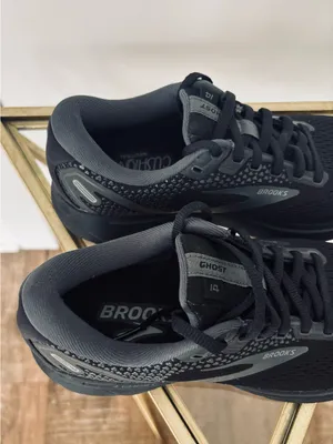 NWOB Women's Brooks Ghost 14 all black running shoes size 6.5 wide (D) thumbnail 10