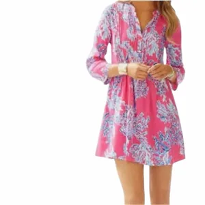 Lilly Pulitzer Pink Samba Sarasota Tunic Dress size XL thumbnail 2
