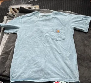 Carhartt Woman’s Blue Pocket T-Shirt thumbnail 1
