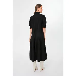 Tuckernuck Pomander Place Black Selena High Neck Maxi Dress Sz M thumbnail 12