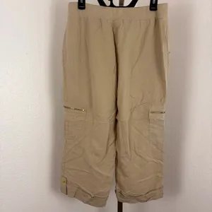 Zenergy by Chico’s beige cargo capri pants thumbnail 5