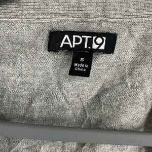 Apt 9 Womens Cardigan Gray Short Sleeve Open Front Knit Shrug Size S thumbnail 5