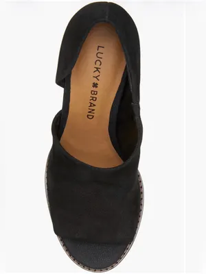 New In Box Lucky Brand Jaxy Open Toe Wedge Sz 7.5 thumbnail 6