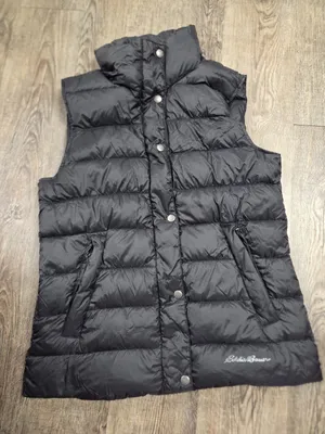 Eddie Bauer Women’s 700 Fill Power Goose Down Vest Black Small Puffer thumbnail 1