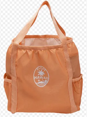 Aloha Hawaii Foldable 2‎ Tote Bag - Gray & Coral thumbnail 9