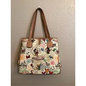 NWOT Dooney & Bourke Disney Parks Sketch Tote Satchel Handbag Large V2 2010 thumbnail 6