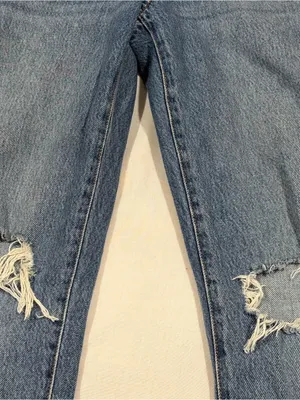Garage Vintage Straight Jeans Women’s Size 3 /26 Distressed Light Wash Denim thumbnail 3