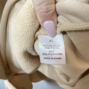 BiBi Fleece Buttoned Down Oversized Shirt Jacket Tan Fall Winter Women’s Size XL thumbnail 6