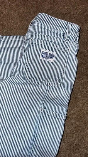 Blue stripped jeans thumbnail 4