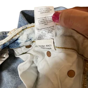 Pacsun 90’s Boyfriend High Rise‎ Straight Leg Bleached Jeans Size 24 thumbnail 9