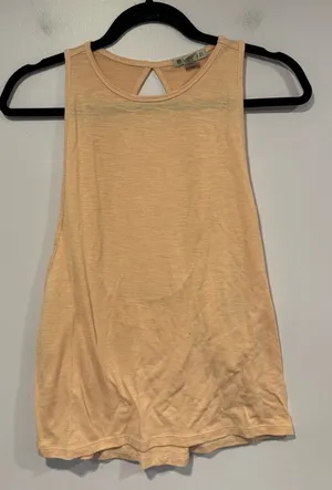 Light pink open twist back‎ forever 21 workout top thumbnail 1