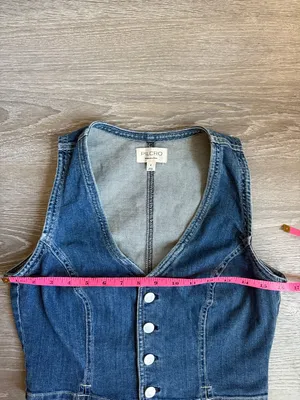 Anthropologie Pilcro Denim Vest Small thumbnail 4