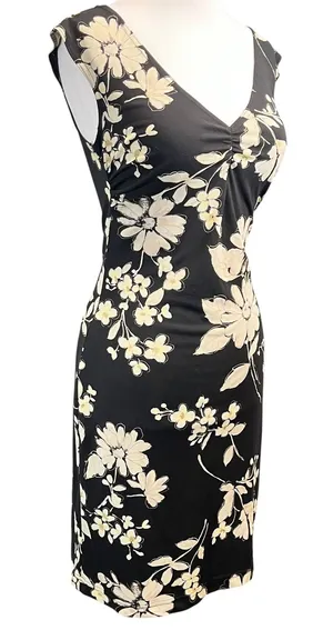 City Triangles Women's Y2K Black Floral Spring Wedding‎ Guest Dress Small thumbnail 1