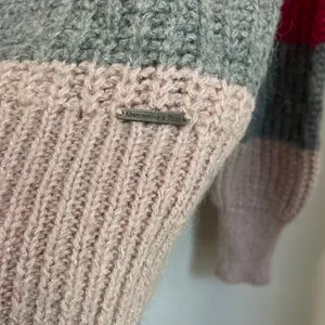 Abercombie‎ & Fitch Wool Blend Color Block Crewneck Cozy Sweater Size M thumbnail 6