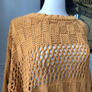 NWT Billabong Onward We Go Chenille Sweater Mustard L thumbnail 4