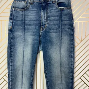 Revice Venus Crop Star Jeans in‎ Stargazer Medium Wash Blue Size 26 thumbnail 7