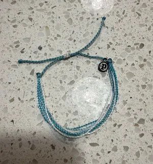 Pura Vida blue and white bracelet thumbnail 1