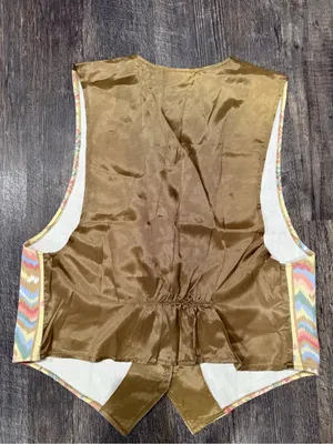 Vintage 1980s Facets floral and geometric patterned vest thumbnail 7