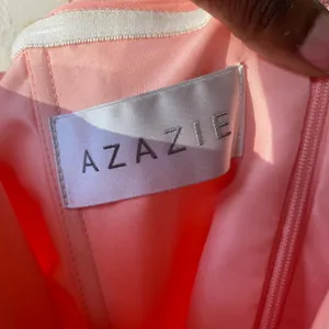 Azazie Strapless Coral Gown Sz 10 thumbnail 3