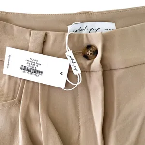 Petal & Pup Beige Tan High Waist Straight Leg Slack Pants Women’s Size 6 Chic thumbnail 5