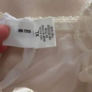 Y2K Angelic Coquette Frederick’s of Hollywood Lace Tulle Babydoll Cami – XL thumbnail 8