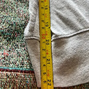 American Eagle Outfitters Y2K Blue and Gray Striped Hoodie SZ M 2000s Vintage thumbnail 10