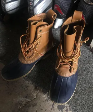 L.L.Bean Tan/Navy Bean boots thumbnail 4