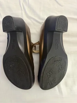 Alegria Bronze Metallic T-Strap Flats thumbnail 3